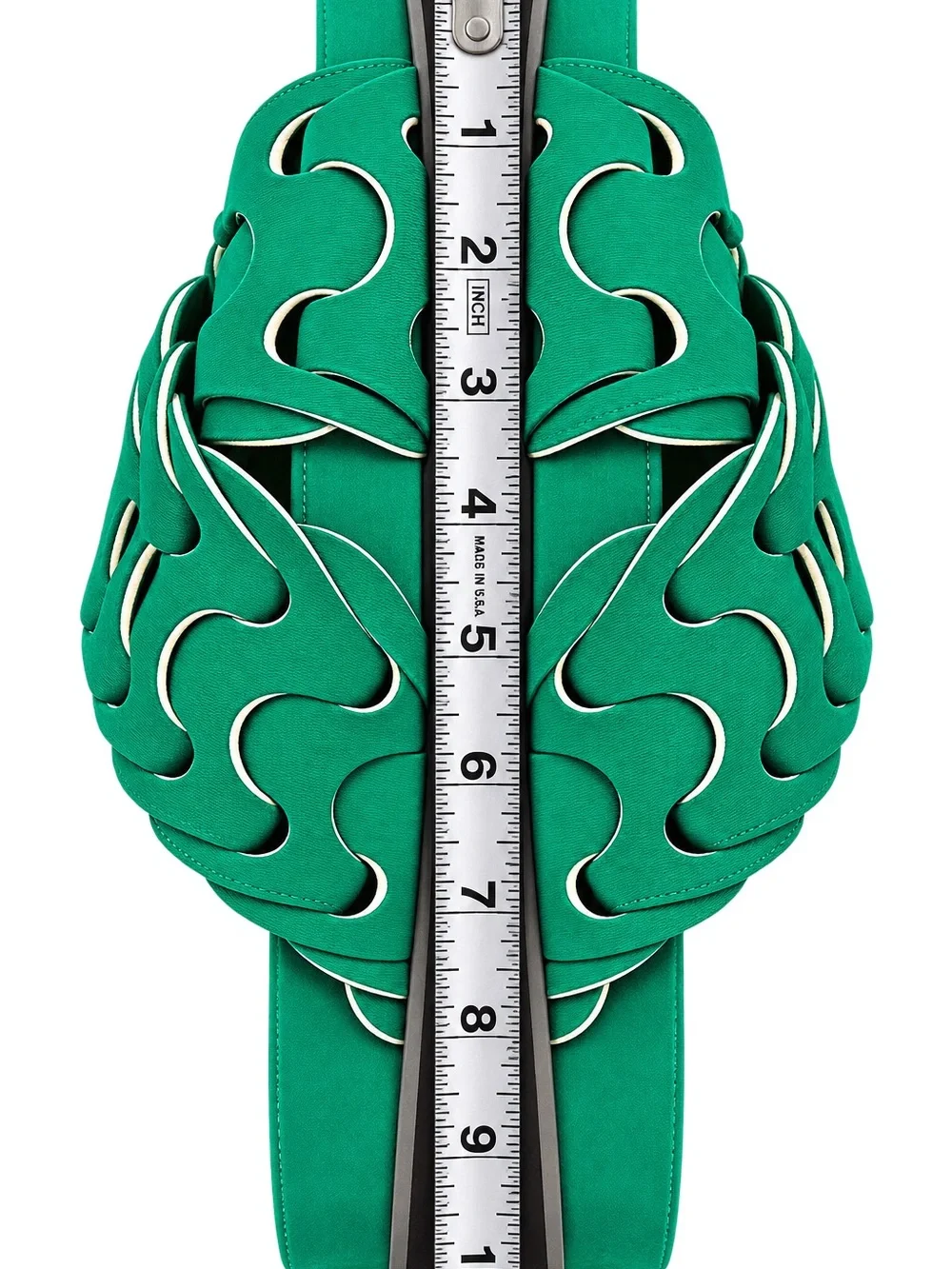 rag & bone Green Wavy Strap Slide Sandals